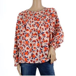 Elizabeth And James By Anthropologie Floral Blouse Size Medium